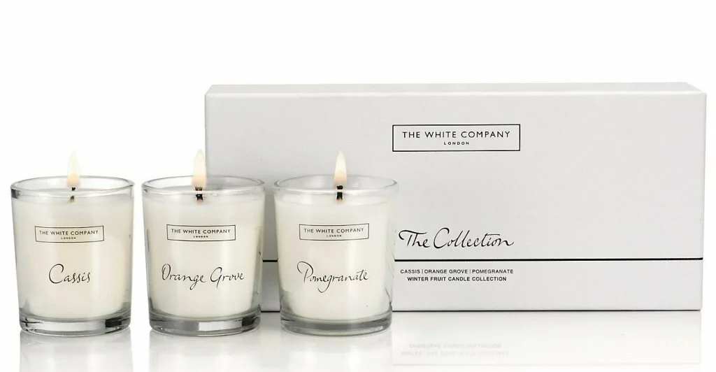 The White Company Winter Fruits Candle Collection - Set of 3