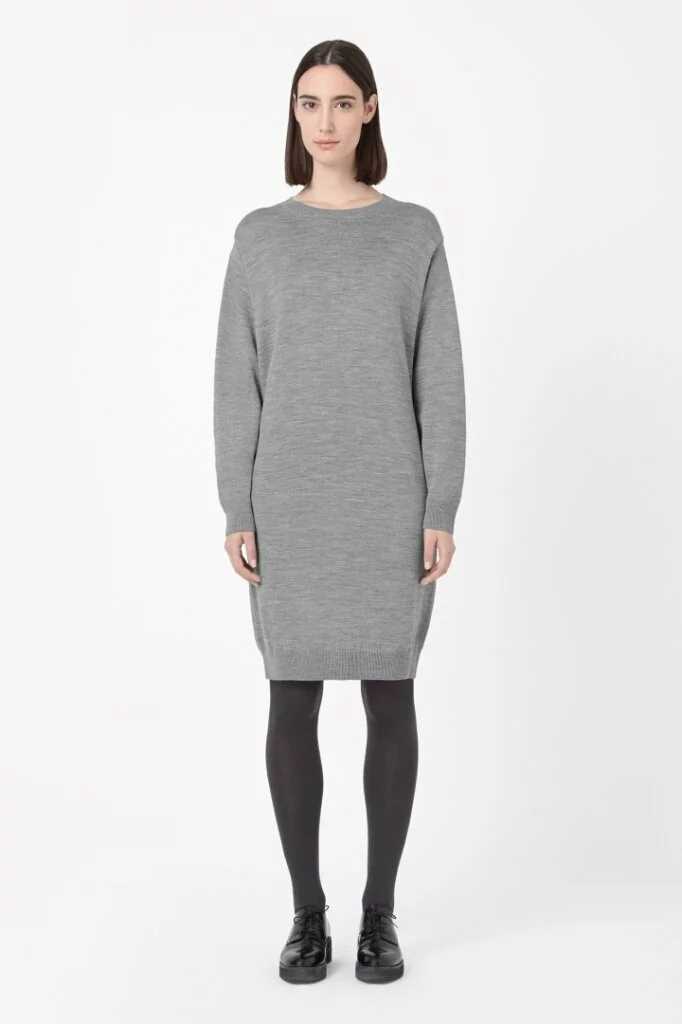 Cos Wide-sleeve Jumper Dress; made from 100% Merino wool. £69