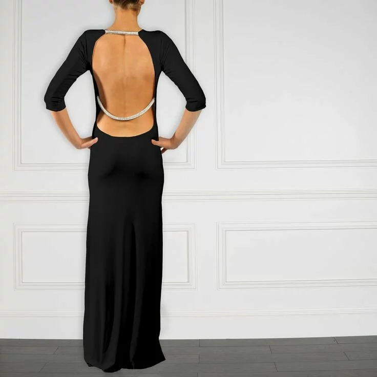 Gorgeous Couture The Miley Swarovski Maxi Dress