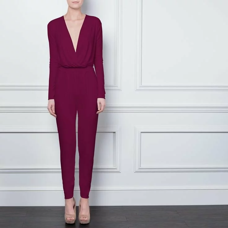 Gorgeous Couture The Paige Jumpsuit Magenta