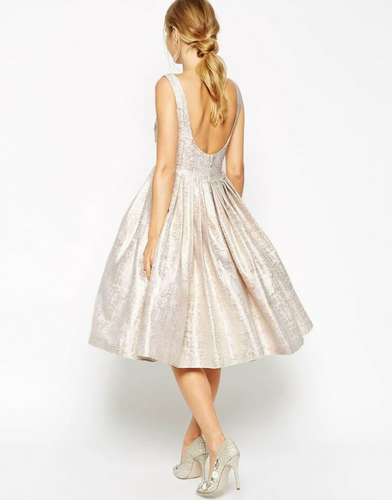 ASOS SALON Crystal Bodice Jacquard Prom Dress £95.00