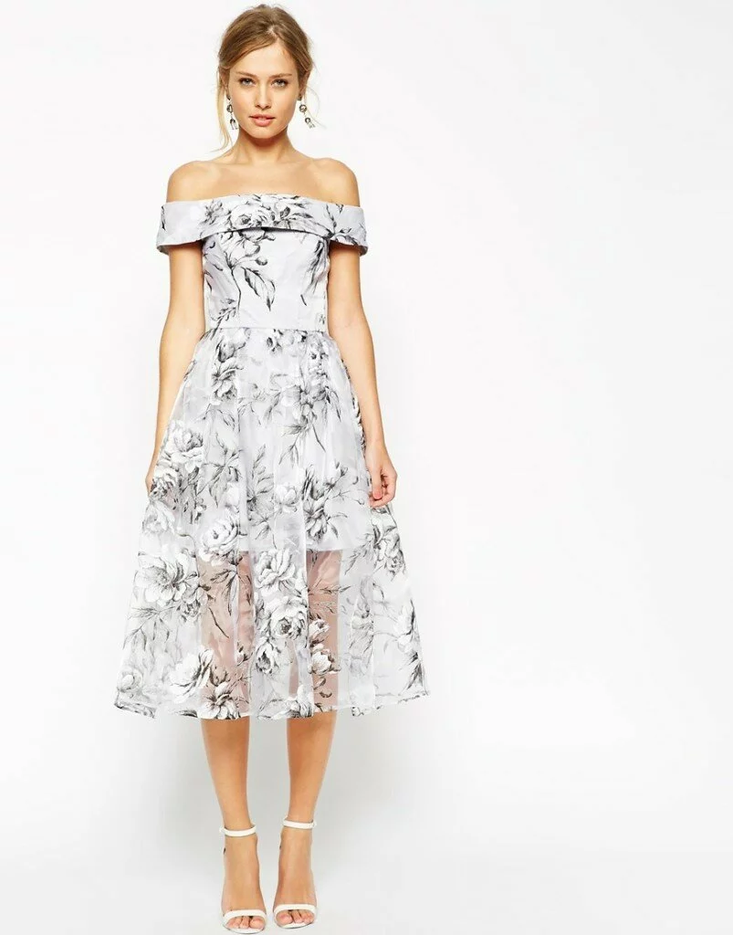 ASOS SALON Midi Dress in Floral Organza £85.00