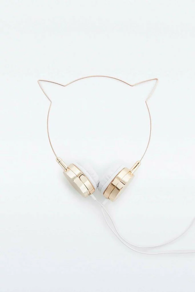 Skinnydip x Zara Martin Rose Gold Kitty Headphones £35