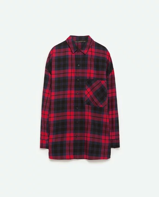 Zara Oversized Check Shirt £19.99