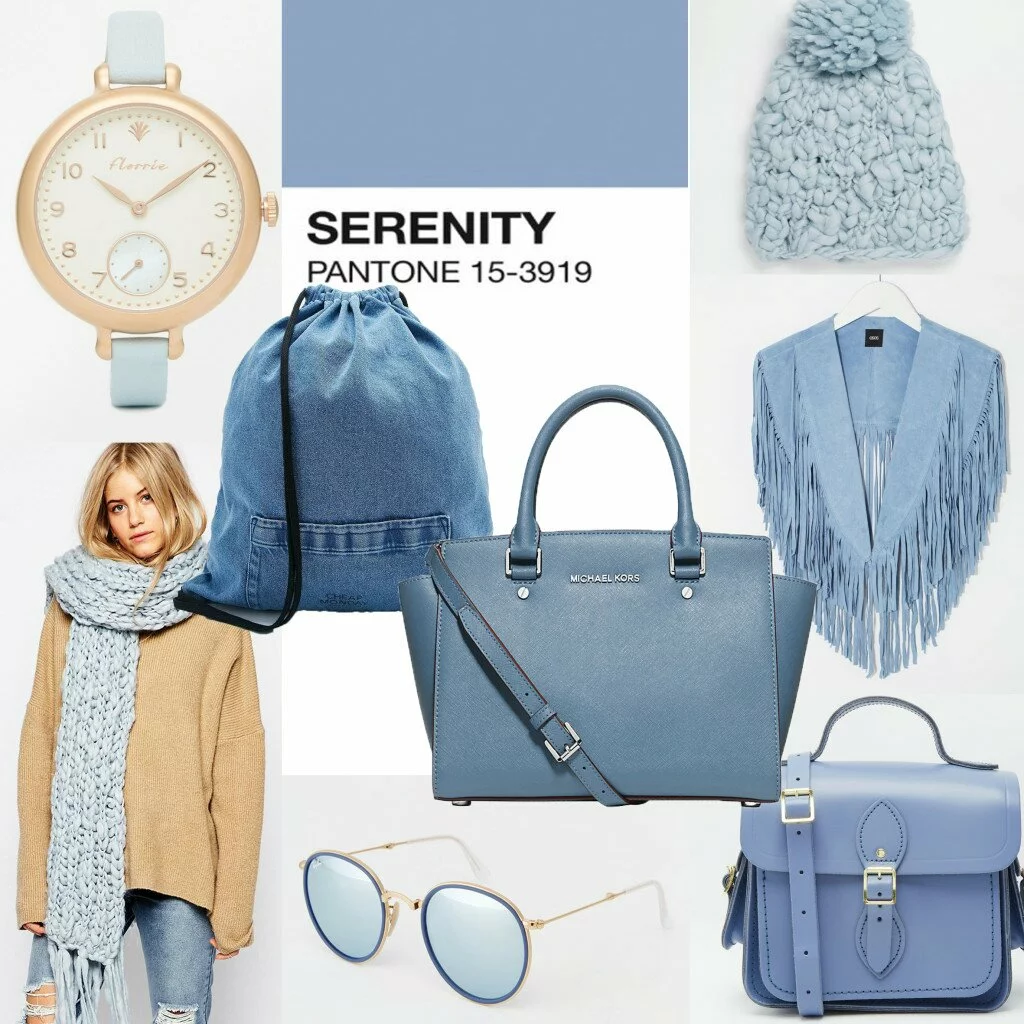 pantone blue 15-3919 serenity blue 2016 colour of the year color inspiration style fashion 