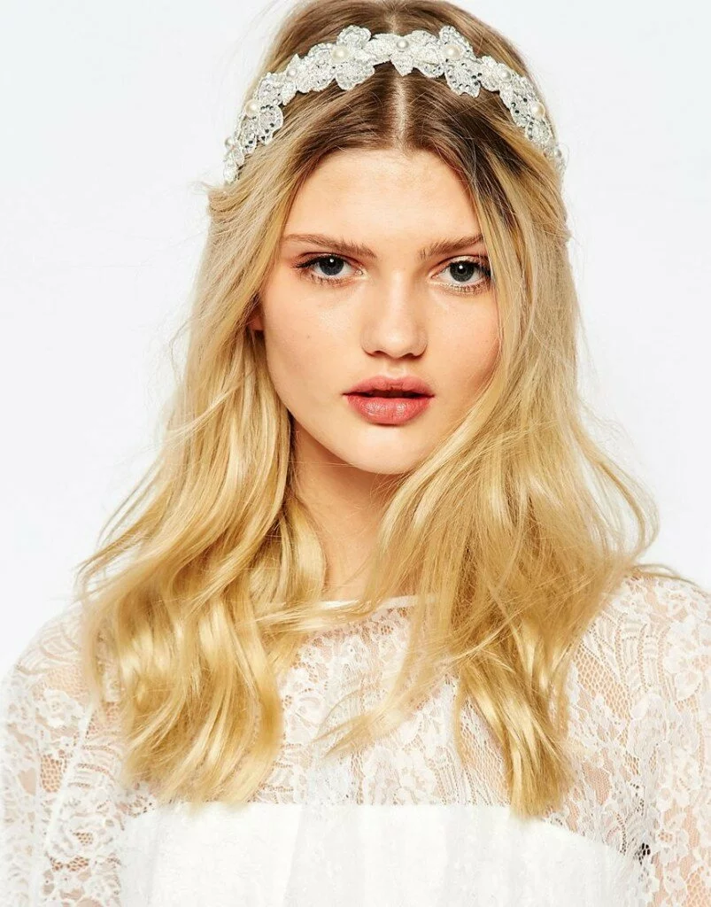 Love Rocks Crystal Flower Lace Headdress £35.00 1920s style accessories hair gatsby downton abbey kardashian