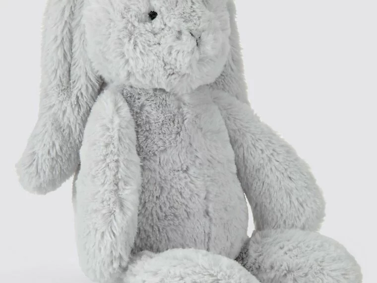 babyshower newborn gift ideas soft bunny rabbit teddy bear grey