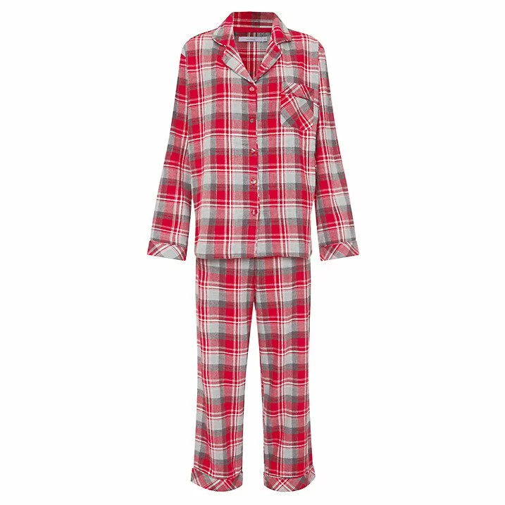 John Lewis Red Tartan Pyjama & Socks Gift Set £39