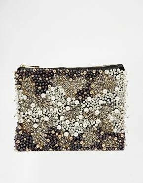 ASOS Pearl Embellished Clutch Bag £35