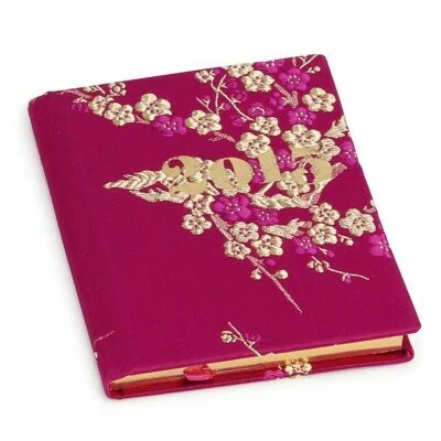 Compact week to view fuchsia floral silk diary 2015 from Paperchase. £6.50