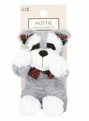 Dorothy Perkins Heatable Grey Laying Dog Hottie Bear £8