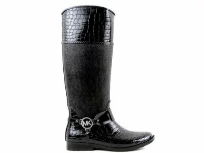 Michael Kors Black Croc Tall Rainboot from Maison de Sacs £135