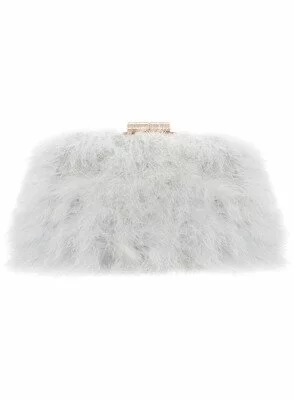 Miss Selfridge Blue Feather Bag £50