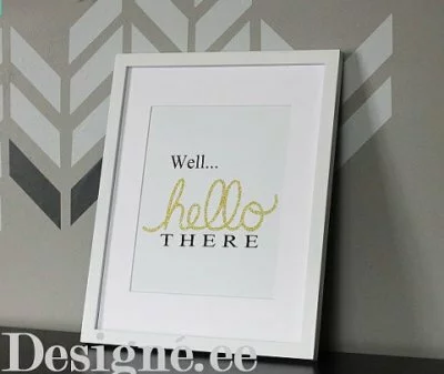 Well, Hello There Glitter Print £5.32