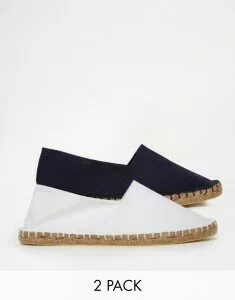 ASOS JEAN Two Pack Espadrilles £16.00