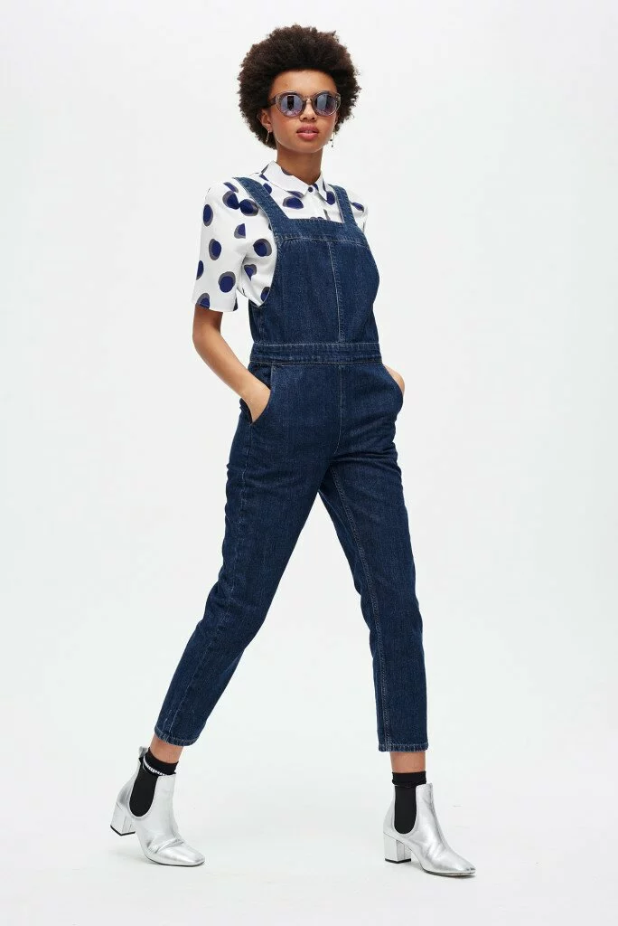 Topshop MOTO Clean Indigo Dungaree £45