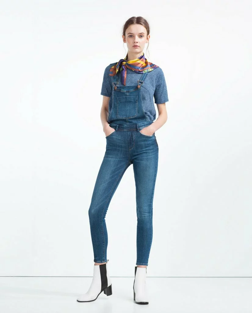 Zara Skinny Denim Dungarees £39.99